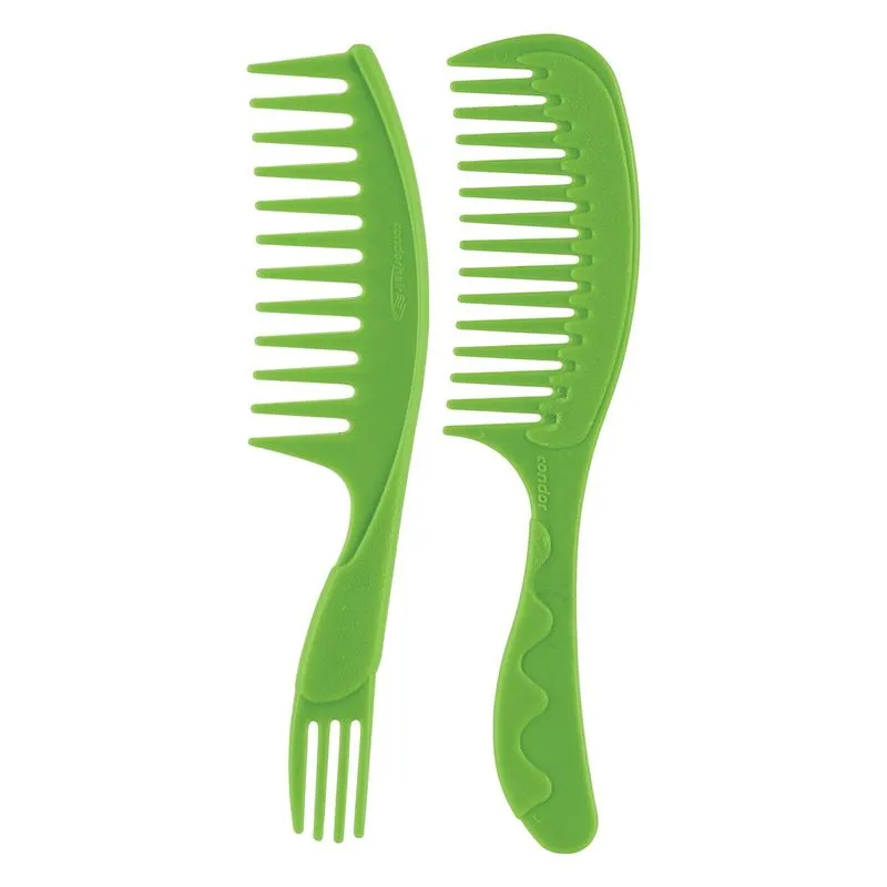 Kit Pente Para Cabelo Molhado E Cacheado Joy Condor 2 Unidades