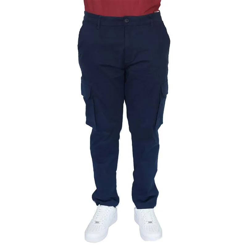 Calça Cargo Masculina Chino Casual Elastano Confortável