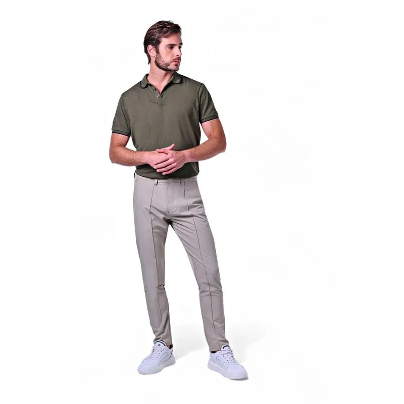 Calça Masculina Microfibra Vinco Frontal