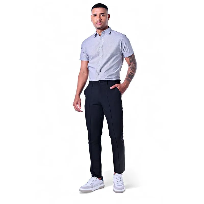 Calça Masculina Microfibra Vinco Frontal