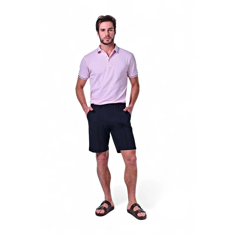 Bermuda Masculina Micro Fibra Básica Friso Poliéster