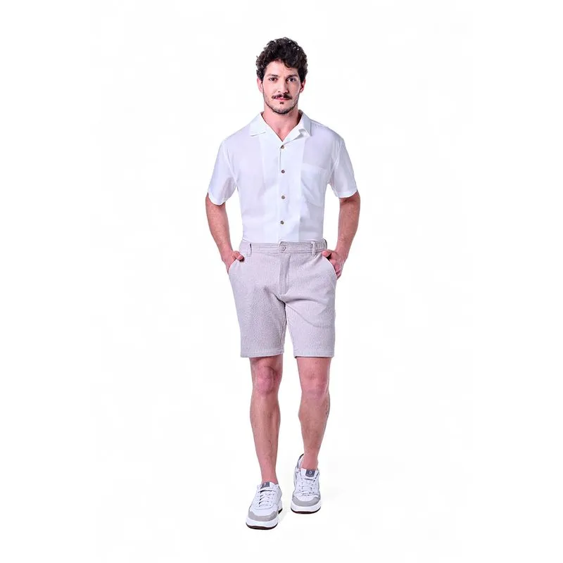 Camisa Masculina Manga Curta Gola Hawaii Viscose Casual