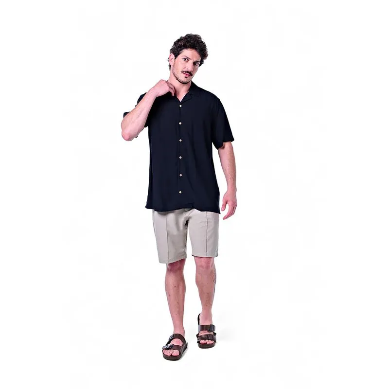 Camisa Masculina Manga Curta Gola Hawaii