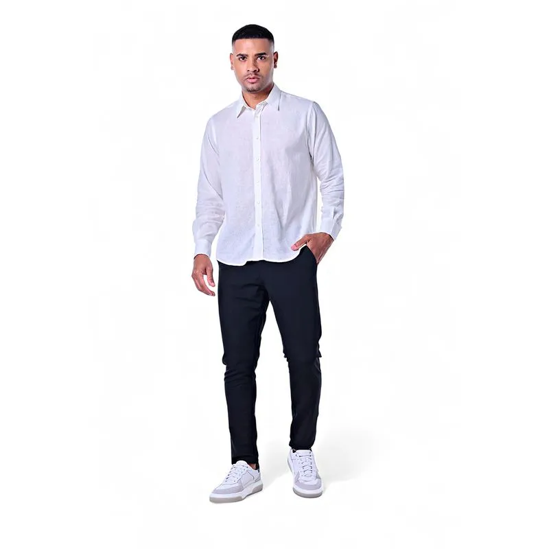 Camisa Masculina Linho Misto