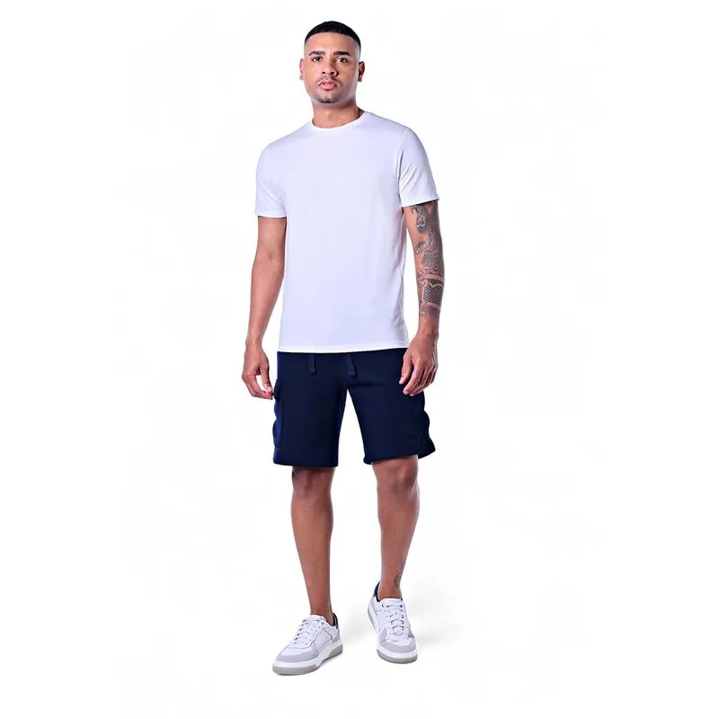 Camiseta Masculina Careca Básica Não Amassa Elastano