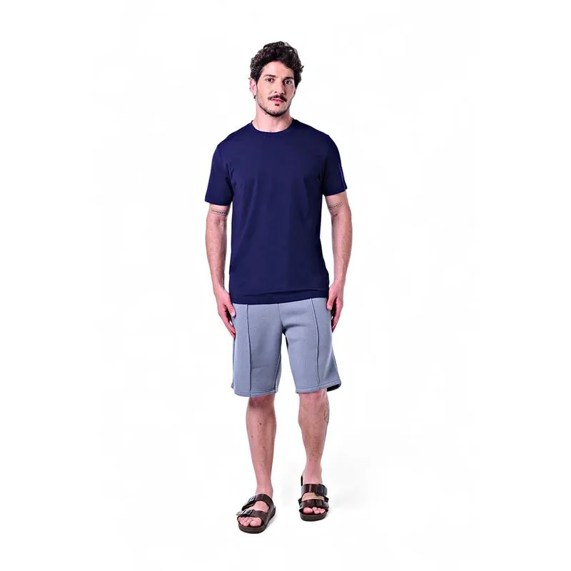 Camiseta Masculina Careca Básica Não Amassa Elastano