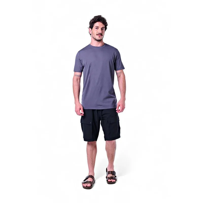 Camiseta Masculina Careca Básica Não Amassa Elastano