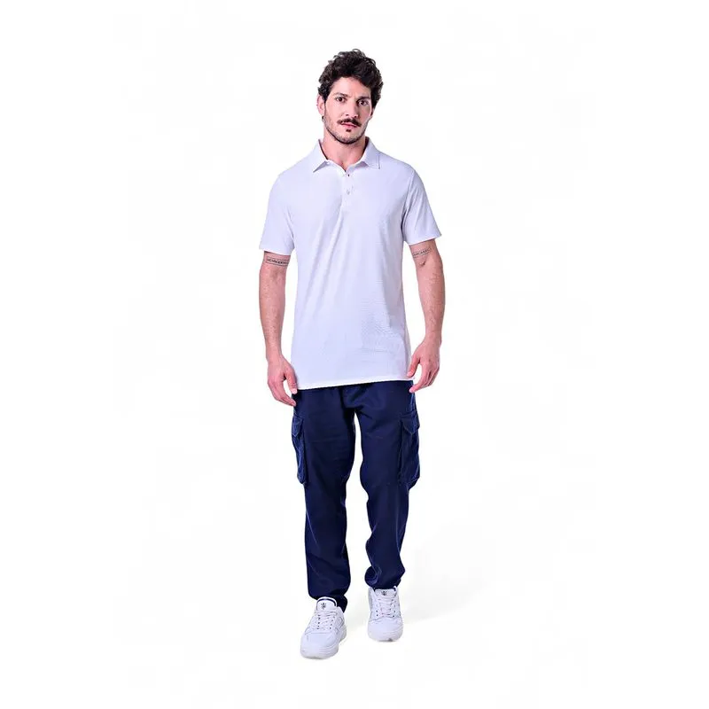 Polo Masculina Jackard