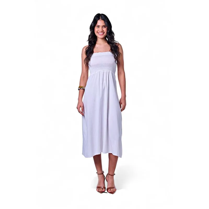 Vestido Feminino Longo Lastex