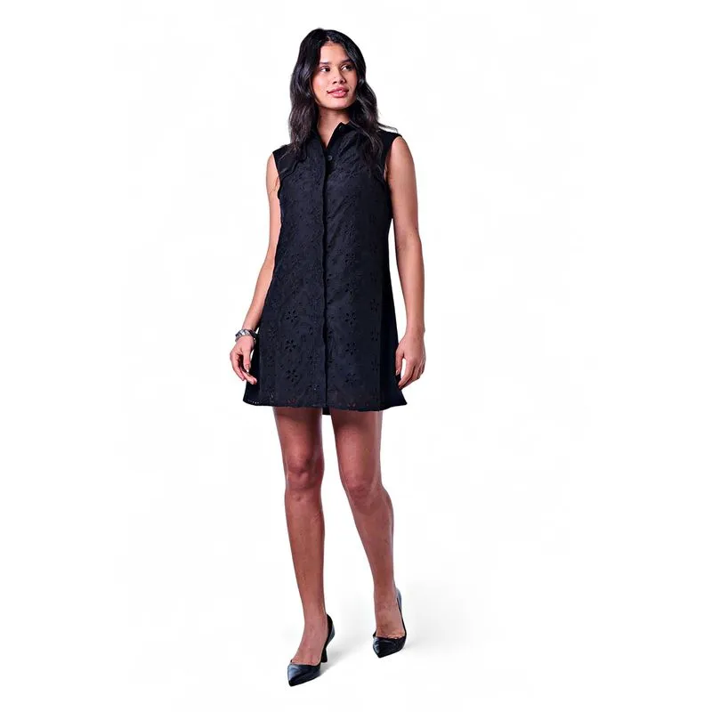 Vestido Feminino com Botões