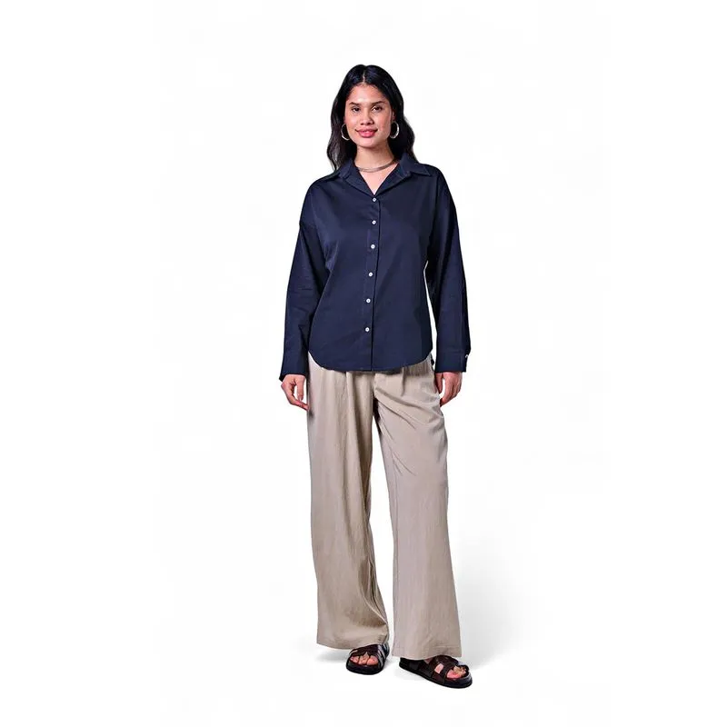 Camisa Feminina Manga Longa Algodão
