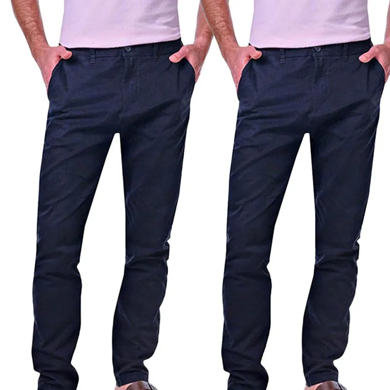 Kit 2 Calças Masculinas Chino