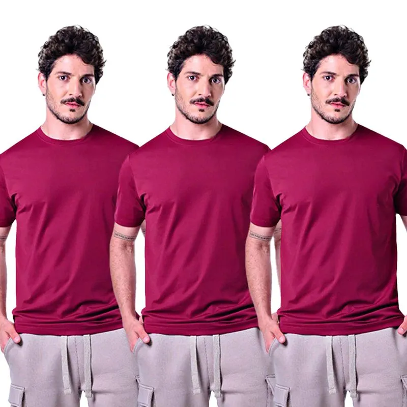 Kit 3 Camisetas Masculinas Básicas