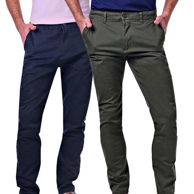 Kit 2 Calças Masculinas Chino