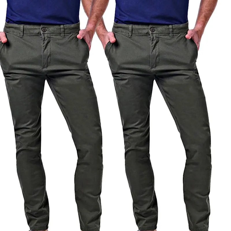 Kit 2 Calças Masculinas Chino