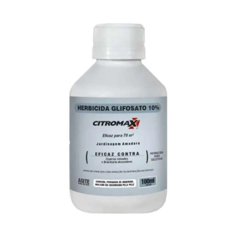 Herbicida Para Controle De Ervas Daninhas Veneno Glifosato 100ml Rendimento Citromax Universo Do Lar