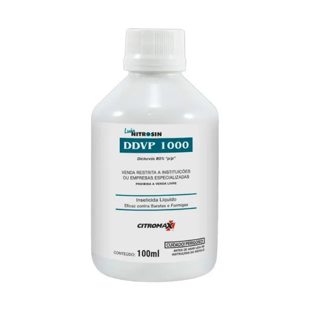 Inseticida Nitrosin DDPV 100ml - Eficaz Contra Baratas e Formigas