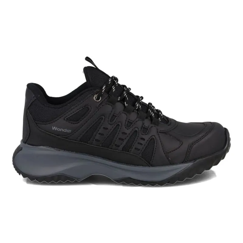Tênis Masculino Wonder Couro Preto Casual 39