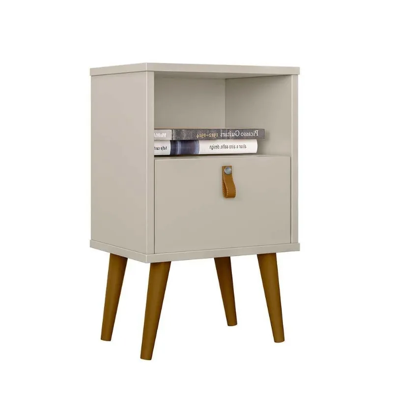 Mesa De Cabeceira Keila Off White 39x65 Cm L04 - D'rossi