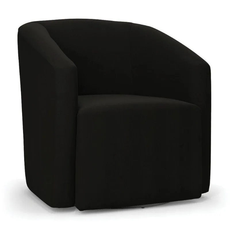 Poltrona Stella Max Suede Base Giratória - D'rossi Cor Preto