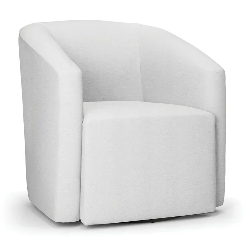 Poltrona Stella Max Linho Base Giratória - D'rossi Cor A05 Cinza