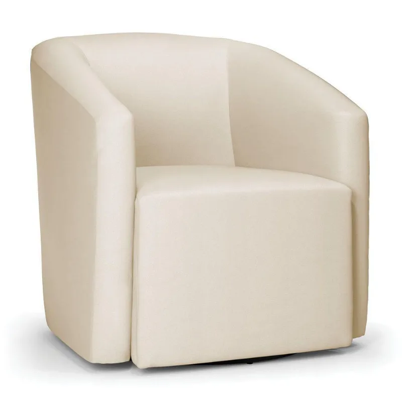 Poltrona Stella Max Corino Base Giratória - D'rossi Cor Bege