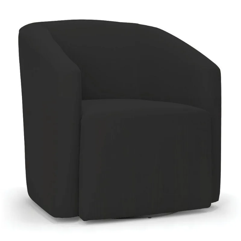 Poltrona Stella Max Veludo Base Giratória - D'rossi Cor Preto