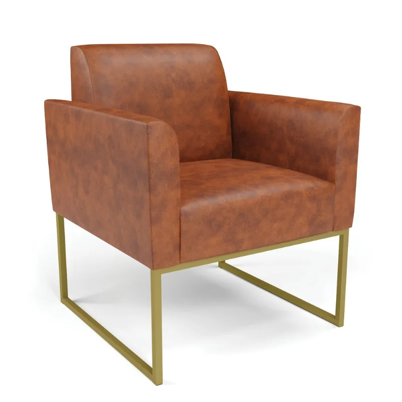 Poltrona Base Industrial Dourado Marisa Corano D03 - D'Rossi Nozes