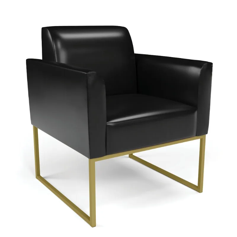 Poltrona Base Industrial Dourado Marisa Corano D03 - D'Rossi Preto