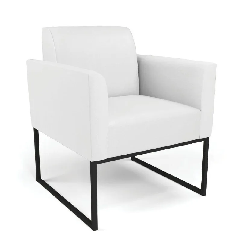 Poltrona Base Industrial Preto Marisa Corino D03 - D\'rossi Cor Branco