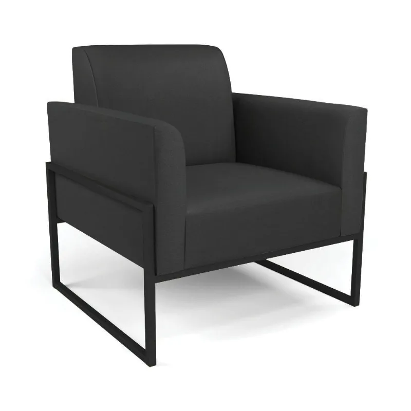 Poltrona Base Industrial Alta Preto Marisa Corino D03 - D\'rossi Cor Preto