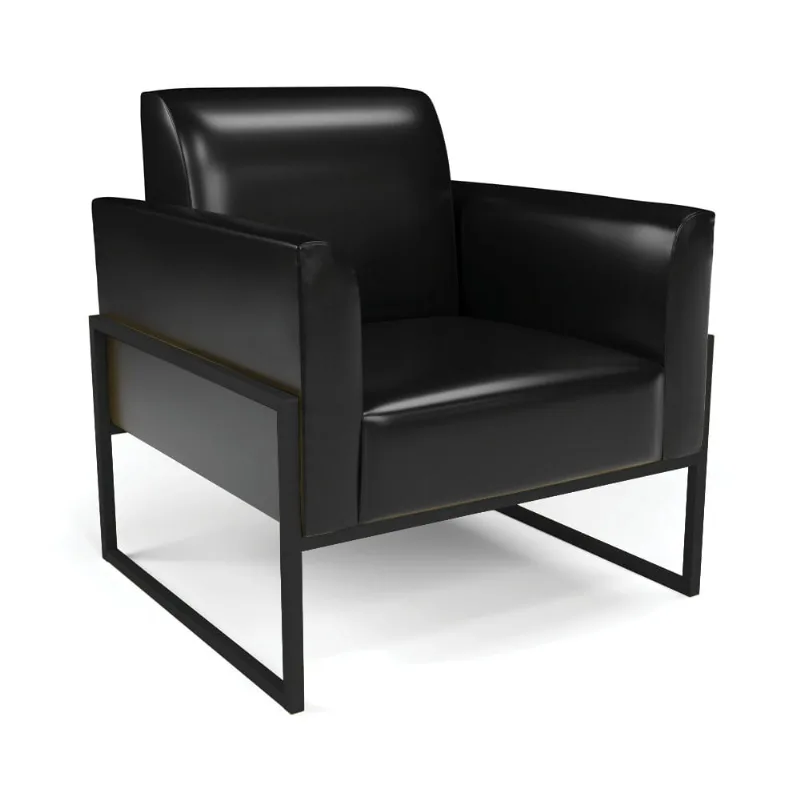 Poltrona Base Industrial Alta Preto Marisa Corano D03 - D'Rossi Preto