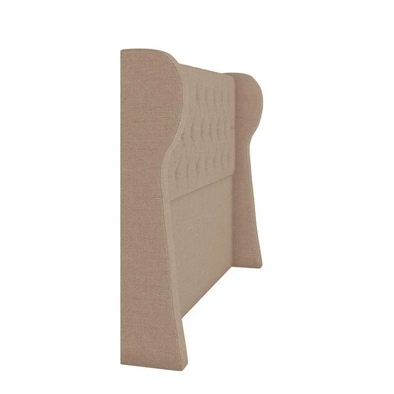 Cabeceira Para Cama Box Solteiro 90 Cm Beatriz Linho Bege I02 - D'rossi