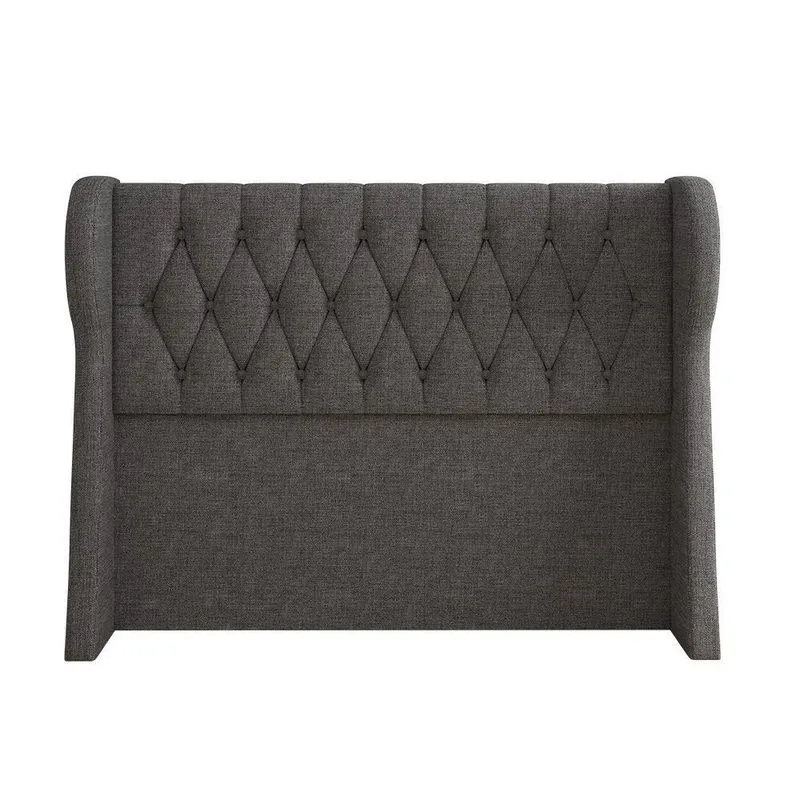 Cabeceira Para Cama Box Solteiro 90 Cm Beatriz Linho Cinza I02 - D'rossi