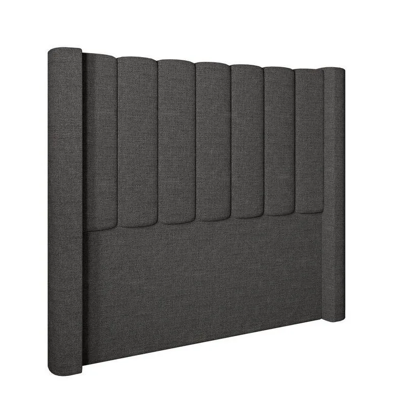 Cabeceira Para Cama Box King 193 Cm Rania Linho Cinza I02 - D'rossi