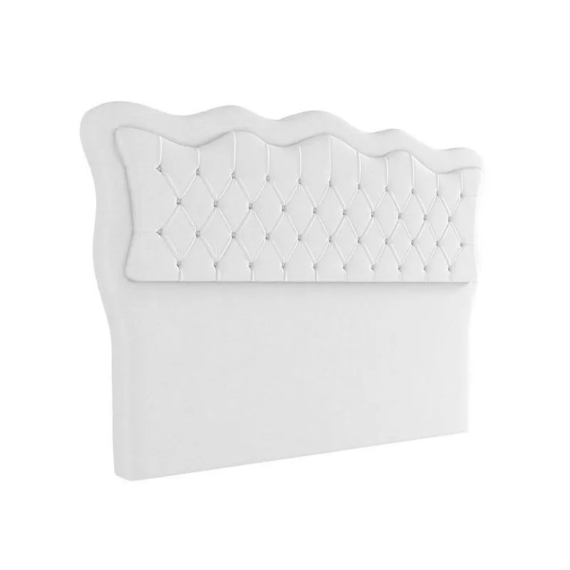 Cabeceira Para Cama Box Queen 160 Cm Eliza Corino Branco I02 - D'rossi