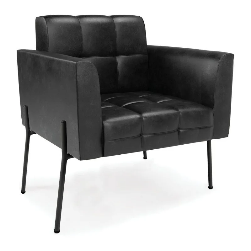 Poltrona Elisa Para Sala Corano Preto Cor Preto D Rossi