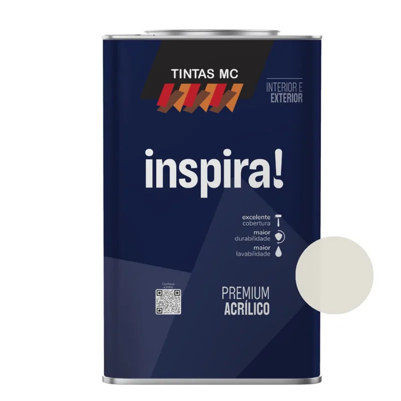 Tinta Acrílica Fosco Gelo Inspira Premium Tintas mc
