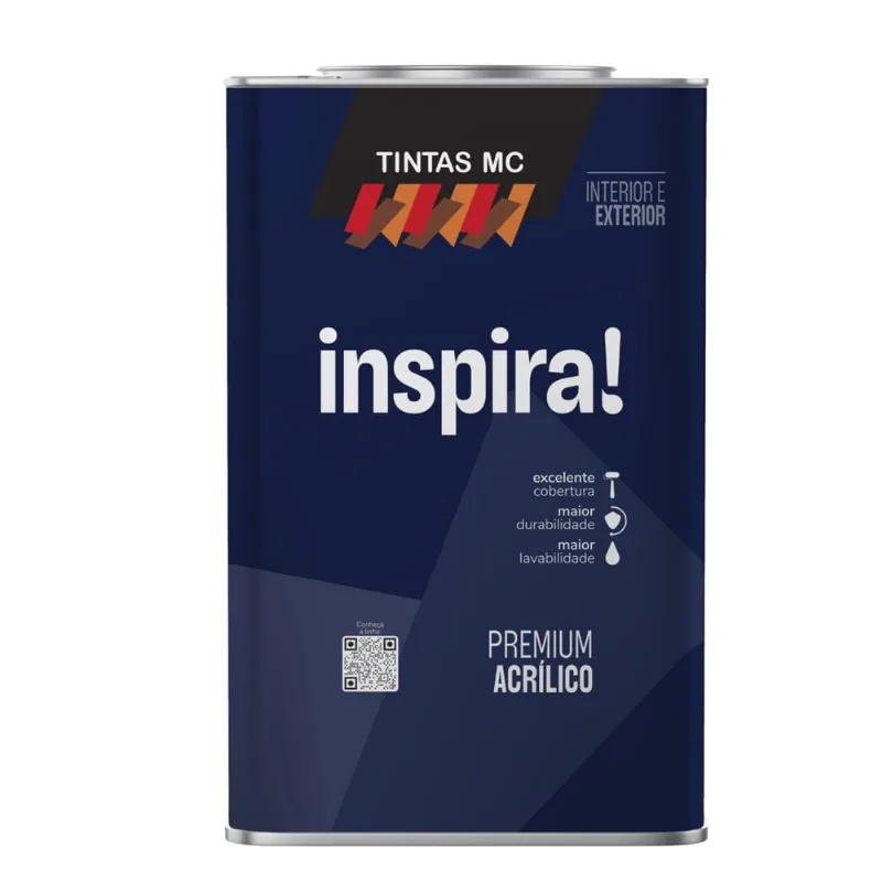 Tinta Acrílica Acetinado Branco Inspira Premium Tintas mc