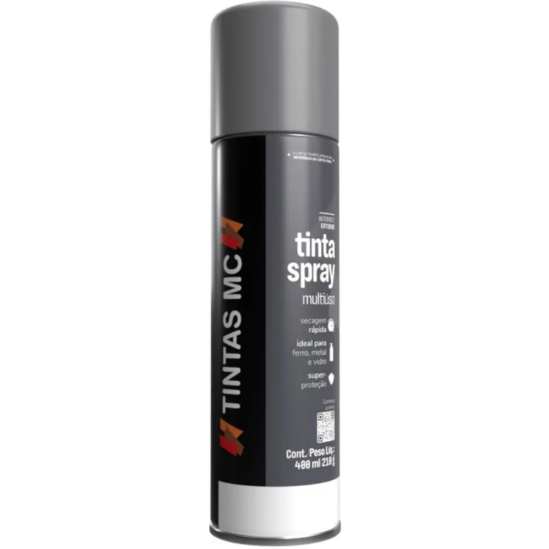Spray Cinza Medio 400Ml Uso Geral Tintas mc