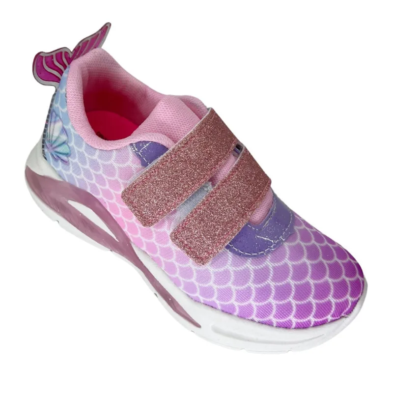 Tênis Led Velcro Sereia Minipé 2413 - Juvenil