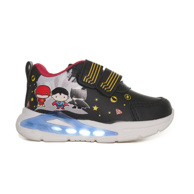 Tênis Casual Warner Dc Heros Led Infantil Preto PRETO/ROYAL - 25