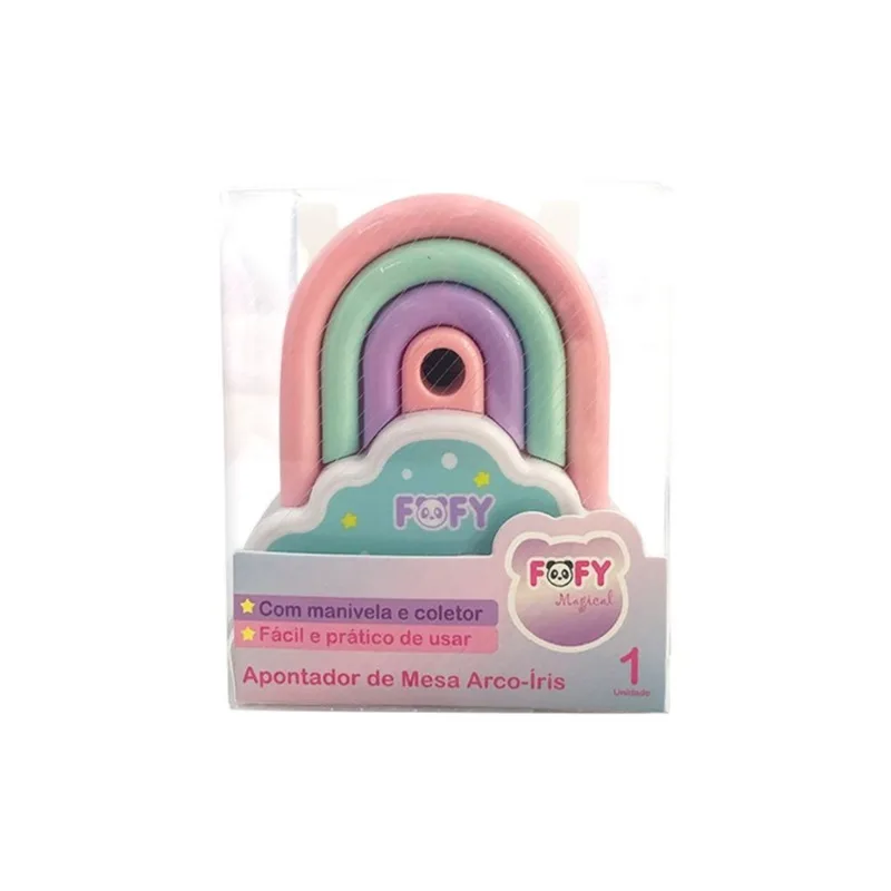 Apontador de Mesa Fofy Arcoiris Ff4004 APONTADOR DE MESA FOFY