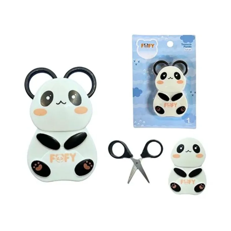Tesoura Panda com Ima Fofy ff1702 TESOURA INFANTIL FOFY