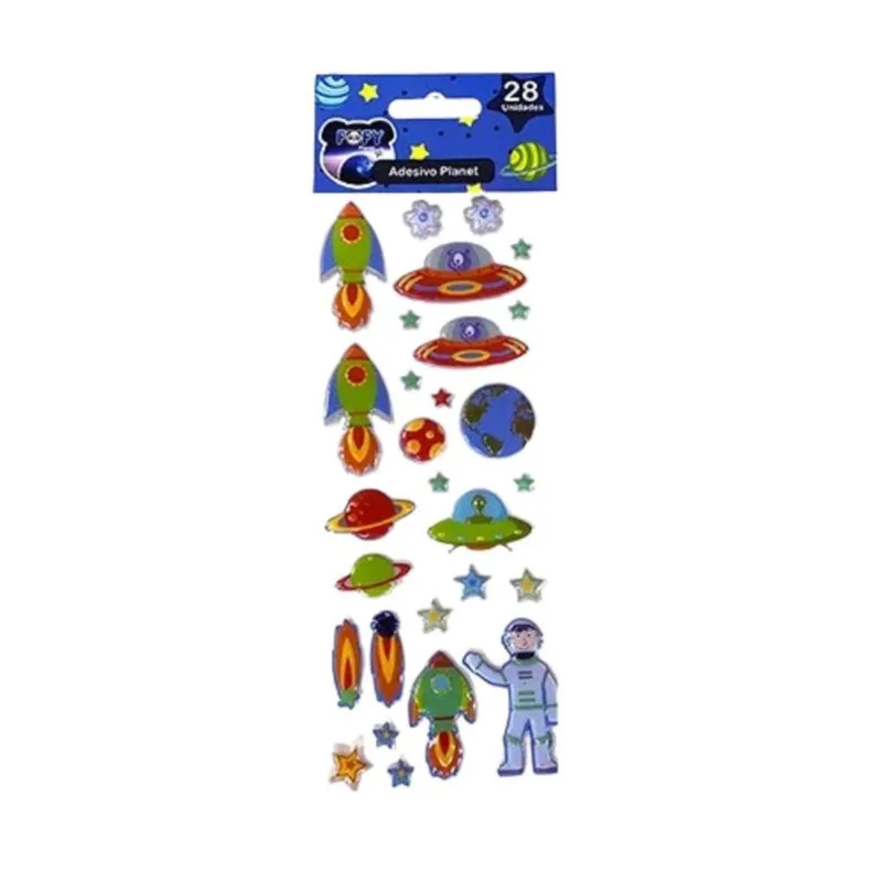 Adesivo Planet 3D Fofy FF7016 ADESIVO PLANET 3D FF7016