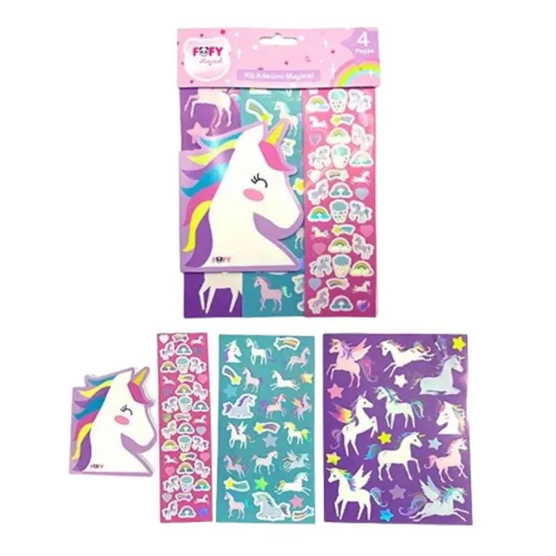 Kit de Adesivo Magical Fofy Ff7018 KIT ADESIVO FOFY MAGICAL FF7018