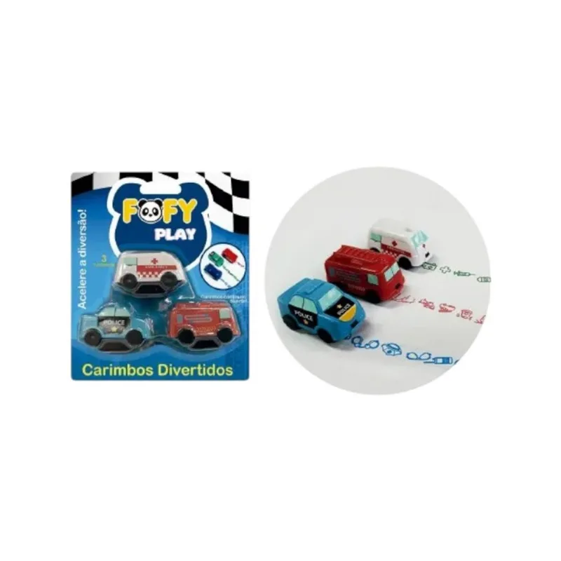 Carimbo Divertido Carrinhos Fofy ff3000 CARIMBO DIVERTIDO FOF