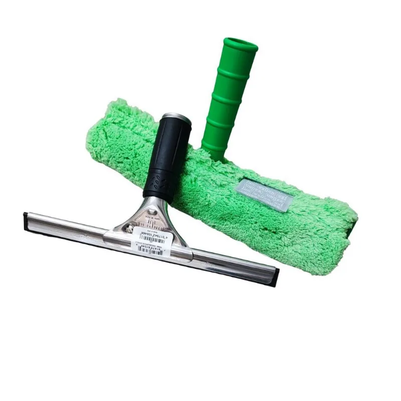 Kit De Limpeza De Vidros Lavador De Microfibra + Rodo 25cm