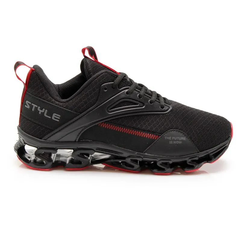 Tênis Disport Style Masculino Preto PRETO/VERMELHO - 39