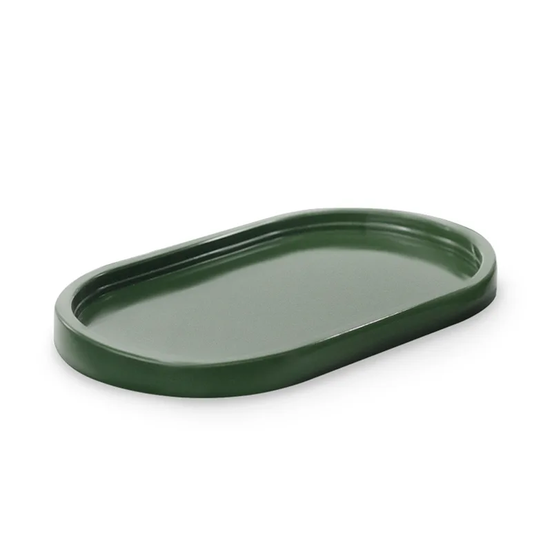 Bandeja Decorativa Oval Verde Militar 22X13cm TASIL BANDEJA DEC OVAL VERDE MILITAR 22X13CM BDO030 TASIL
